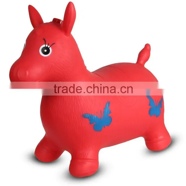 PVC Inflatable Toys Style Plastic Animal Toy for Kids Skip Animal Toys/ Jumping Horse photo-4