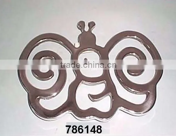 Handcast Aluminum Metal Kitchen Trivets Mirror Polish photo-6