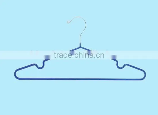 Blue Finished Non-Slip PVC Coated Cloth Hanger photo-2