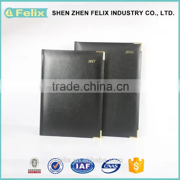 Wholesale China Market Fabric Covered Gold Edge Agenda Notebooks photo-4