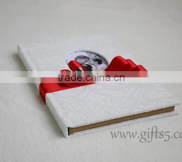 Unique Design Wedding Record Memories Guest Book With Photo Frame You Can Put Photo in the Cover photo-2