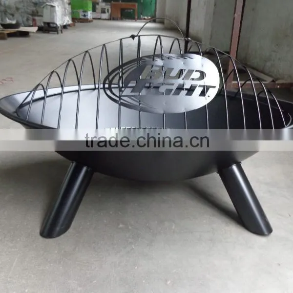 Steel Patio Football Outdoor Fire Pit Wood Firepit photo-2