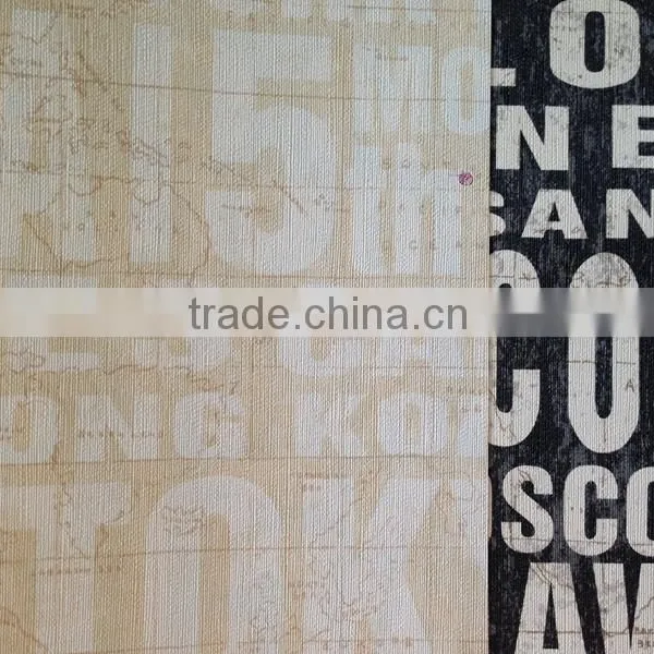 Letters Modern Decorative Wallpaper photo-2