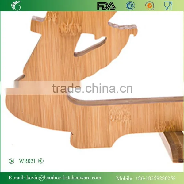WR021/Folding Handmade Wooden Wine Rack Wood Guitar Wine Bottle Display Rack OEM Novelty Wine Rack Manufacturer photo-4