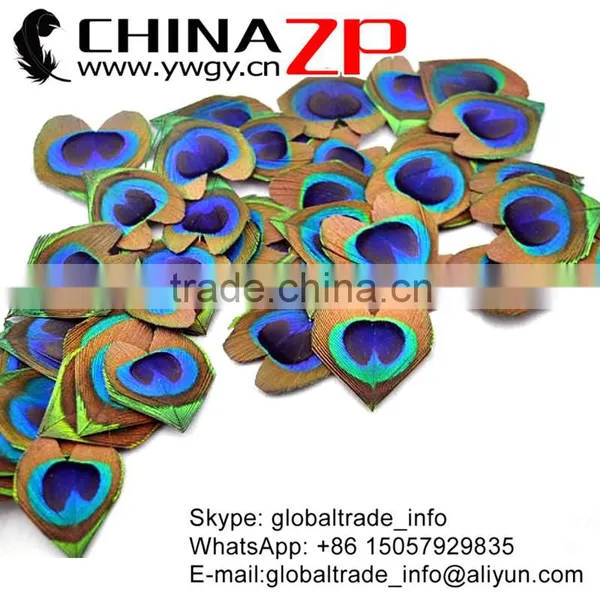 Wholesale Handmade Trimmed Big Natural Peacock Eye Feathers photo-3