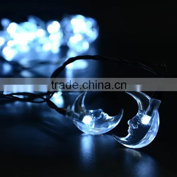 20ft 30 LED Moon String Solar Led Light or Outdoor, Gardens, Homes, Wedding, Christmas Party photo-3