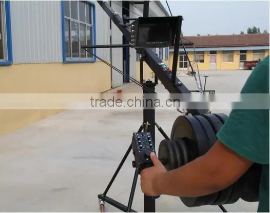 Factory Supply Jimmy Jib Video Camera Octagonal Crane 6m(20ft) With Pan Tilt Motorized Head photo-2