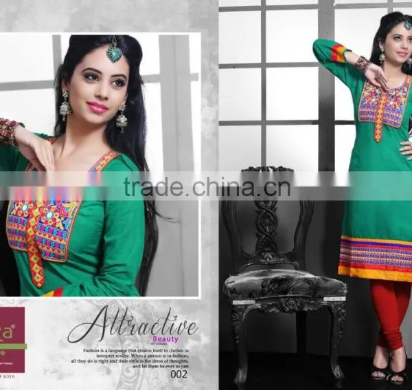 Amazing Multicolor Printed Partywear Kurti photo-6