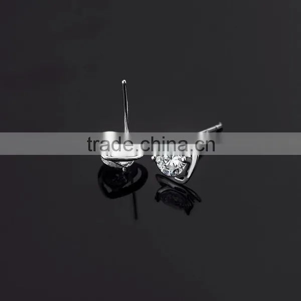 2015 Fashion Earring , Hot Colorful Heart Earring Stud Earring