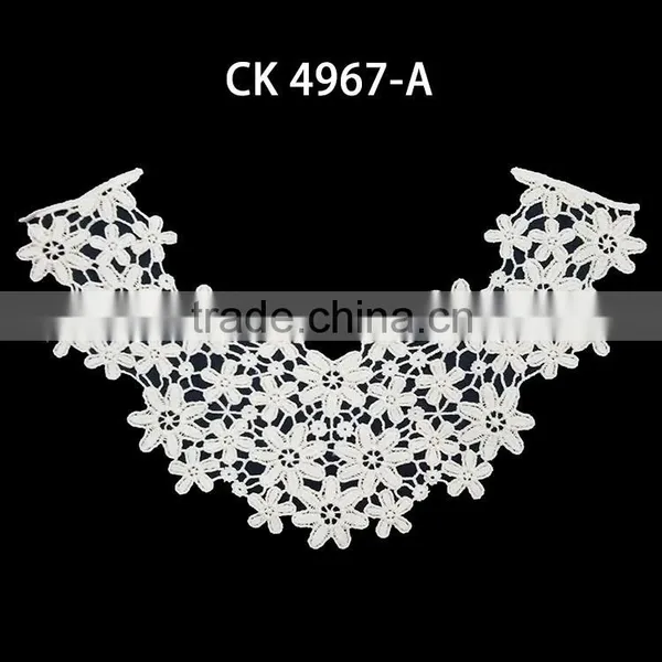 New Design White Cotton Lace Fabric Cotton Embroidery Lace for Dress photo-2