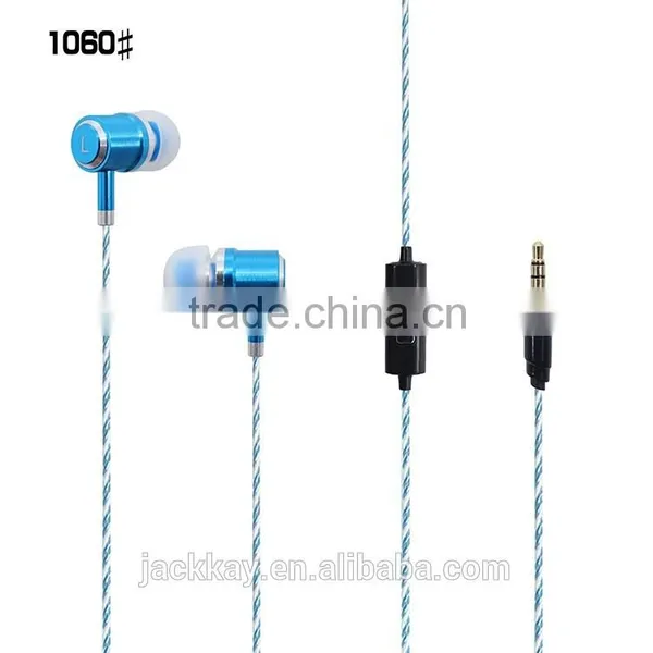 2016 New Mobile Earphone, Metal Earphones With Microphone,earphones With Mic 3.5mm photo-2