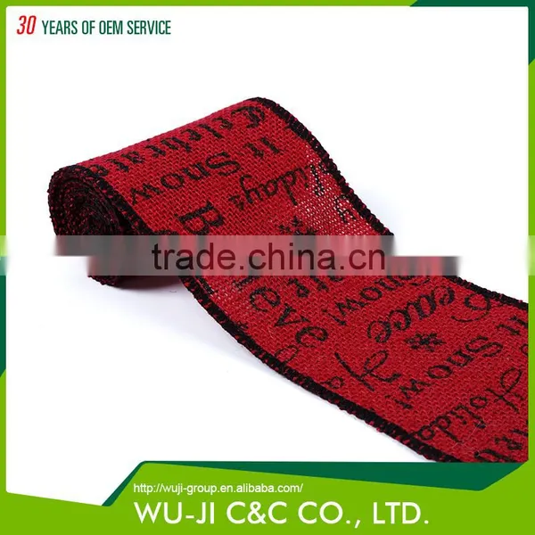 High Quality Natural Jute Ribbon Burlap Ribbon Roll photo-6