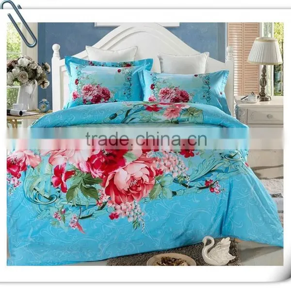100% Polyester Fabric 2016 Bright Colors Flowers Fabric Brushed Soft Fabric of China photo-3