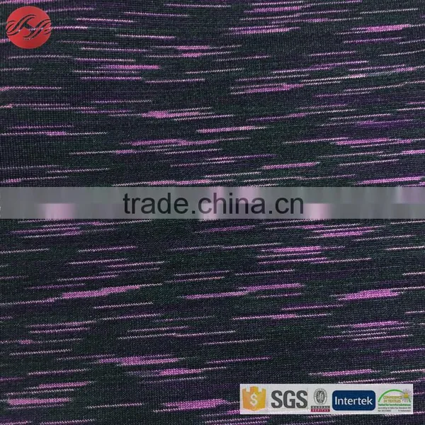 Space Dyed Single Jersey Knit Stretch Polyester Fabrics photo-3