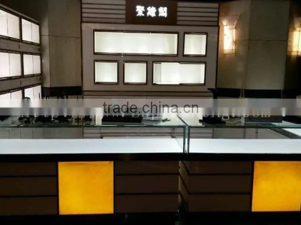 Indian Carved Solid Wood Furniture Kiosk for Jewelry Store Interior Decoration photo-6