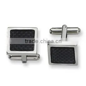 2SHE Square 304/316L Stainless Steel Oem Cufflinks