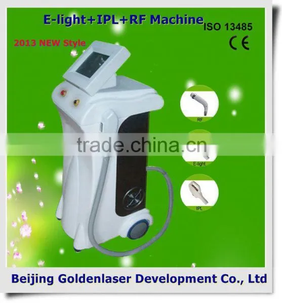 Www.golden-laser.org/2013 New Style E-light+IPL+RF Machine Quantum Analyzer
