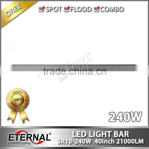 240W 40" 4WD Wrangler Rubicon Offroad Equipments 4x4 ATV Buggy Vehicles Boat High Power Waterproof Led Work Light Bar photo-4