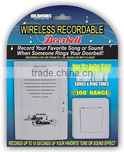 Wireless Recordable Doorbell