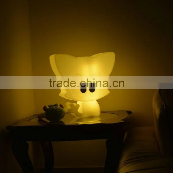 Lovely Hello Kitty Plastic Table Lamp With Usb Cable Rechargeable Table Animal Shaped Lamp photo-2