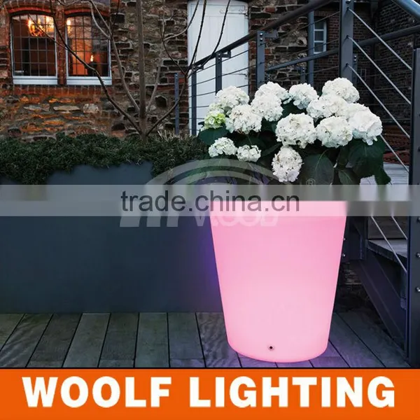 Fantastic Cute Outdoor Garden Decorative Luminous Glowing LED Light Flower Pot photo-5