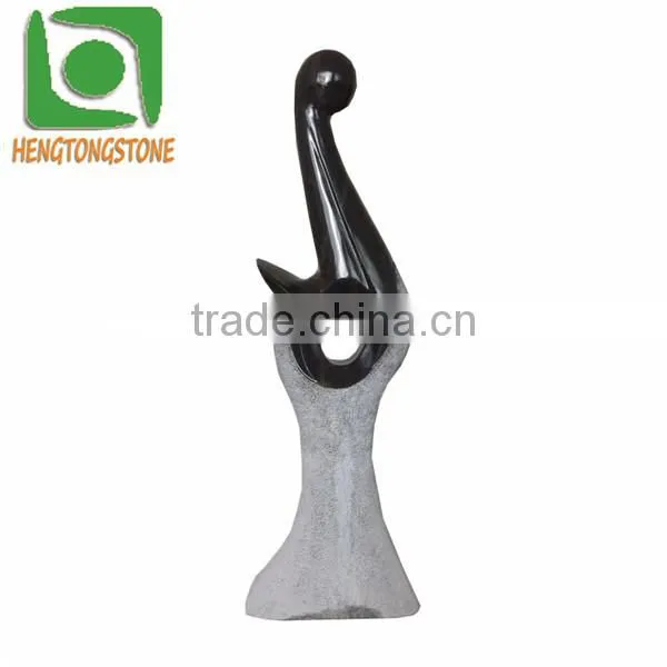 Modern Art Black Marble Abstract Statue photo-4