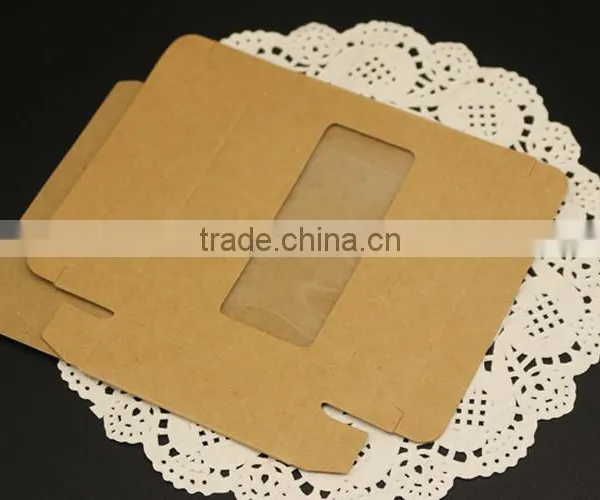 Supplier Kraft Paper Packaging Box With Clear Window for Cell Phone Accessories, Paper Boxes photo-5
