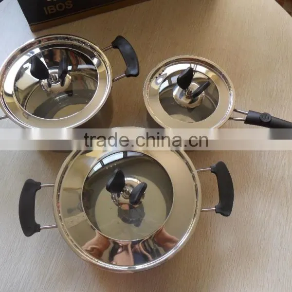 6pcs Induction Based Stainless Steel Cookware Set photo-5