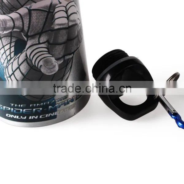 Aluminum Water Bottle Spider Man Design Cold Color Changing photo-3