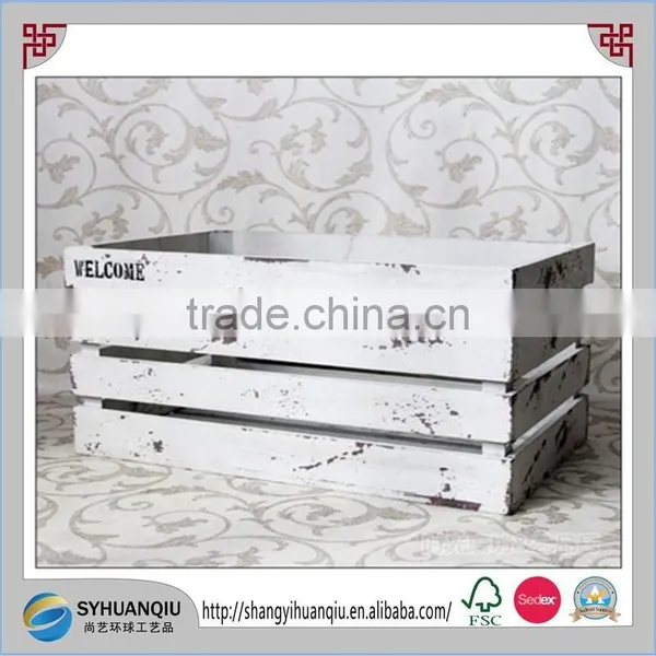 High Quality Wood Material Cheap and Disposable Flower Crate Type Wooden Flower Box photo-3