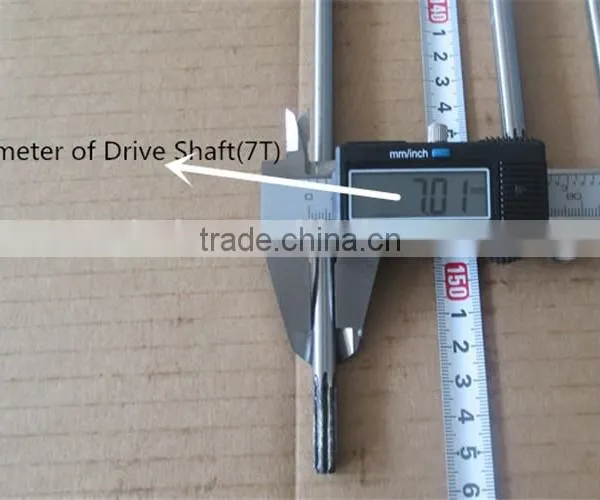 1550mm 7Teech Drive Shaft Brush Cutter Spare Parts Factory Garden 26mm Pipe Dia photo-3