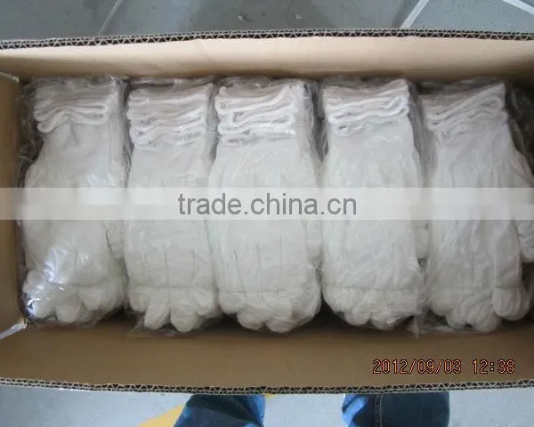 DDSAFETY Hot Sale White Cotton Fabric Glove photo-2
