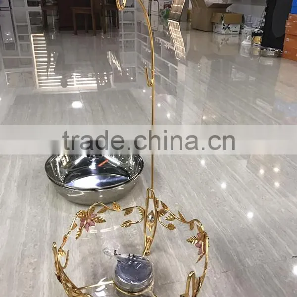 New Design Red Flower 8Liter Stainless Steel Cheap Chafing Dish for Butter photo-3