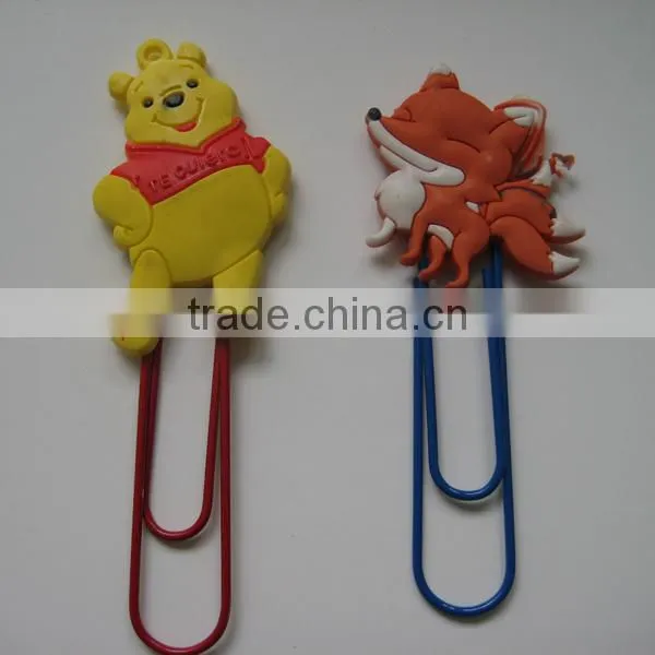 Customized PVC 3d Cartoon Paper Clip photo-3