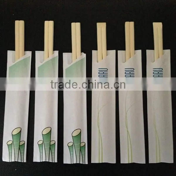 Half Opened Paper Bag or Fully Paper Wrapped Disposable Bamboo Chopsticks
