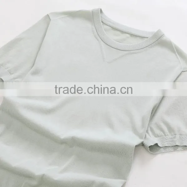 Raidy Boer Men's Knitwear Short t Shirt With Round Neck 100%cotton 80/2 photo-2