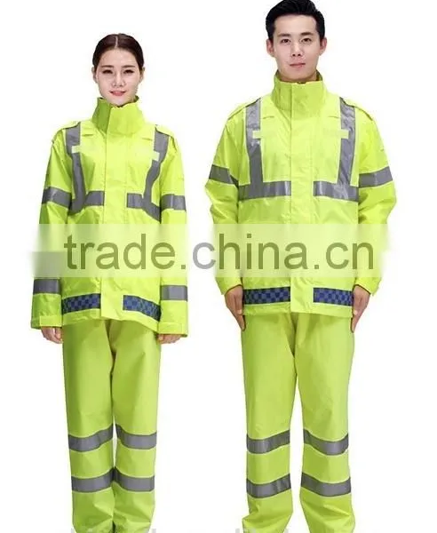 Waterpoof Orange High Visibility Reflective Winter Warm Safety Jacket photo-5
