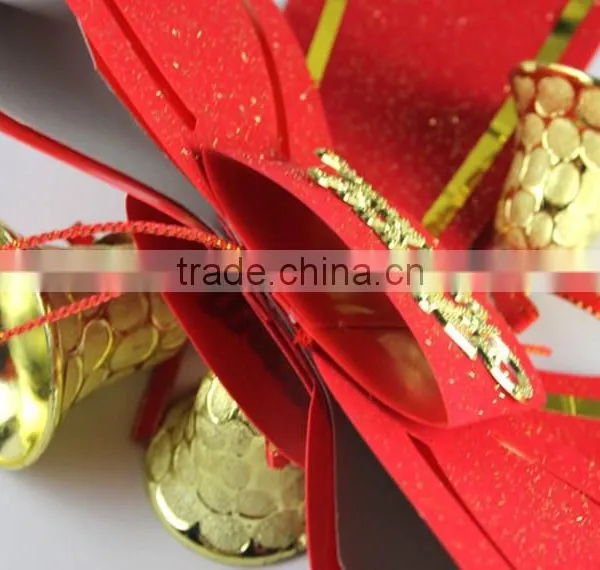 HFR-T309 Christmas Bowknot and Bell Pendants Big Lots Christmas Decorations photo-3