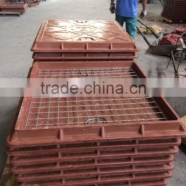 Square Fiber Manhole Cover With Frame photo-3