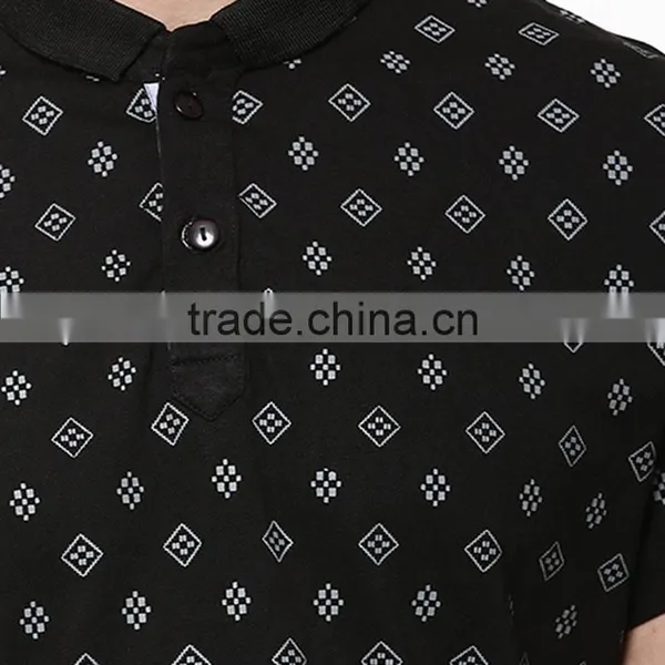 New Trendy White Polo Shirt With Spot Print Knock off Polo Shirts photo-4
