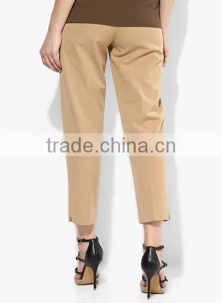2016 New Styles Chino Women Pants ,khaki Cropped Chino Pants photo-2