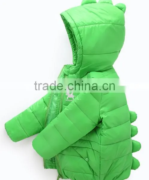 Latest Kids Fashion Dianosaur Animal Cute Down Clothes,custom Made Boys Padded Warm Down Jacket photo-3