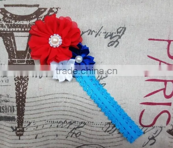 Hot Selling Sparkle Pearl Centered Baby Girls Headband Wholesale photo-3
