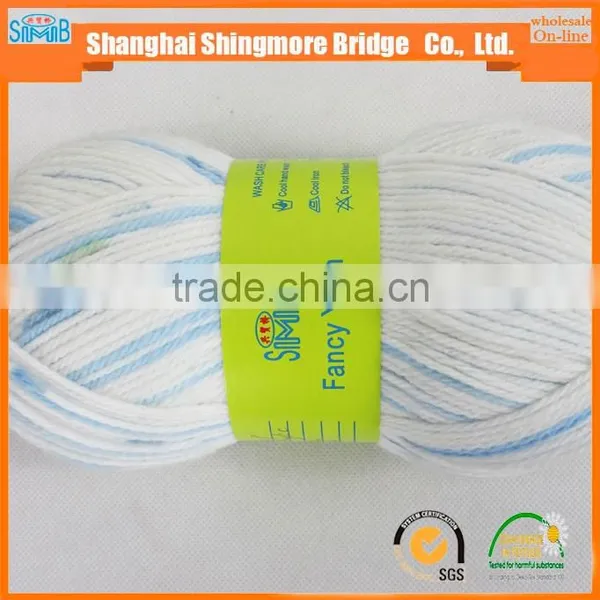 China Yarn Supplier Cheap Wholesale High Quality Double Acrylic Yarn 100% With 50 Gram for Hand Knitting photo-2