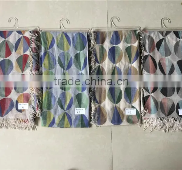 China Factory Hot Air Balloon Print Scarf High Qualith Women Lady Scarf photo-4
