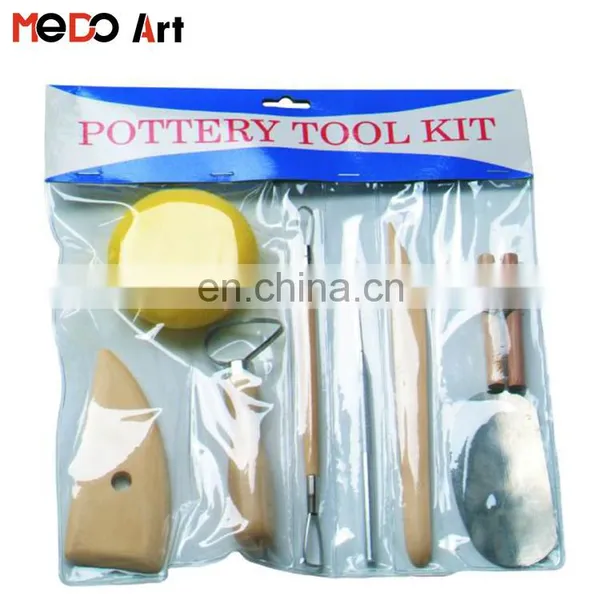 Hot Sale 8pcs Wooden Clay Sculpture Tool Set photo-2