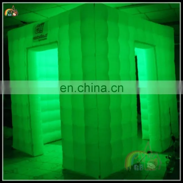 Wholesale Inflatable Indoor Party Tents With LED Light Decoration Spray Photo Booth For Sale photo-3