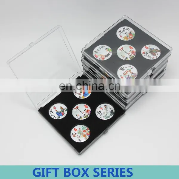 32mmSeries Plastic Empty Gift Packing Boxes Badge Gift Box photo-4