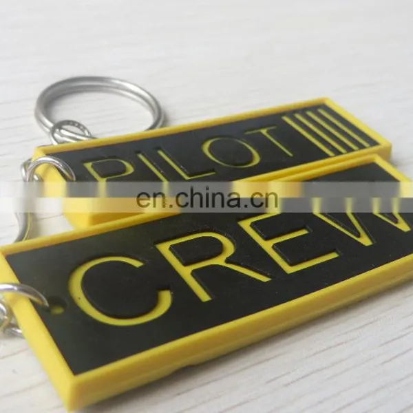 Custom 3d Soft Logo Pvc Key Chain Ring Holder photo-2