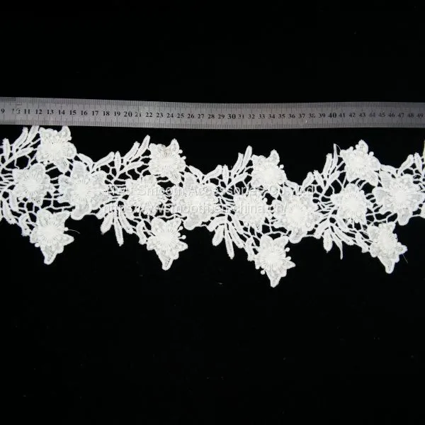 New Fashion White Cotton Sewing Embroidery Machine Lace Trim Fabric photo-4